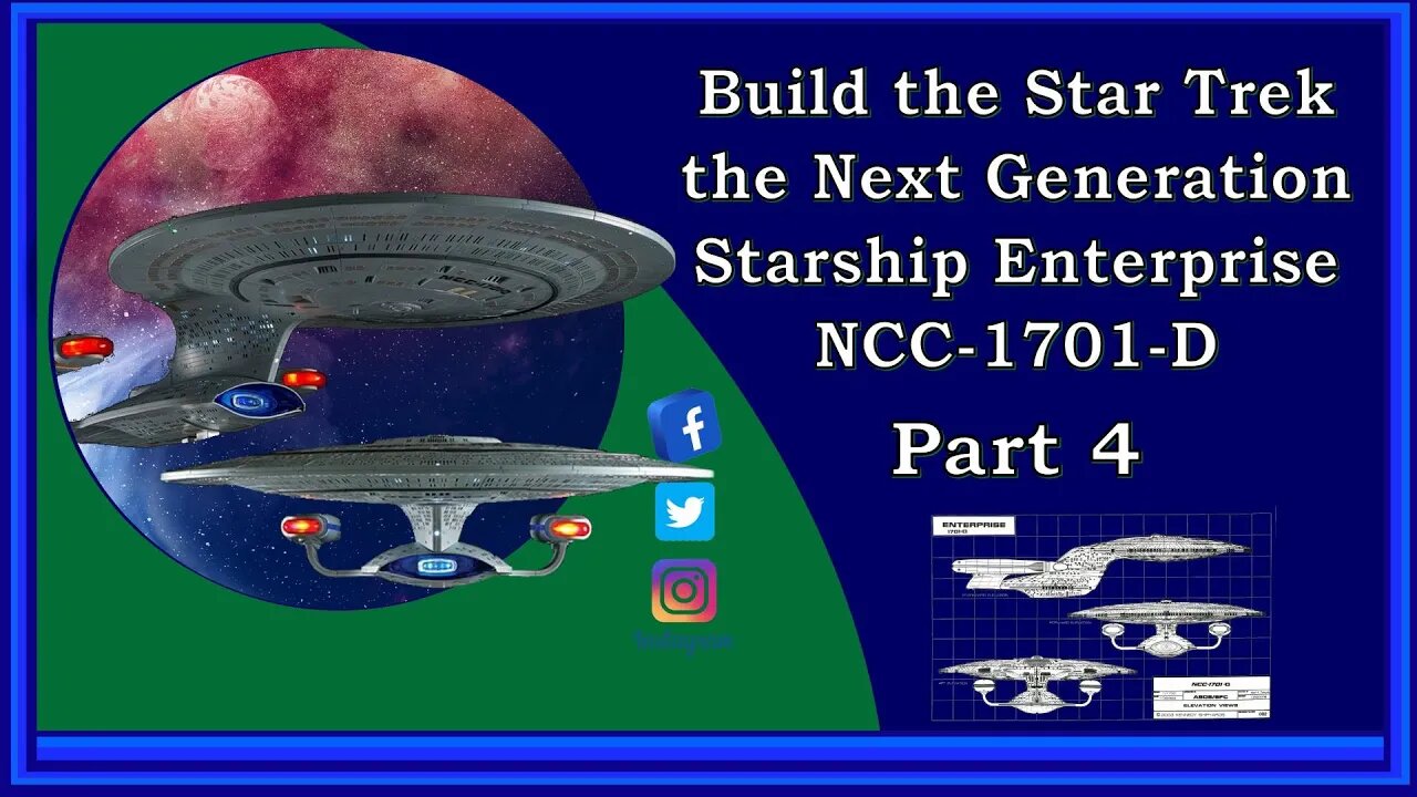 Star Trek the Next Generation Starship Enterprise NCC-1701-D Build - Part 4