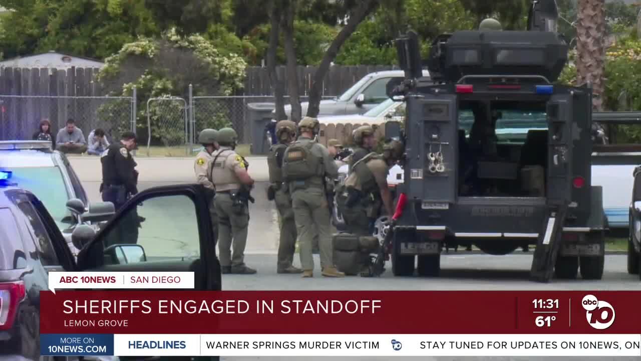 Shooting in Lemon Grove neighborhood leads to SWAT standoff