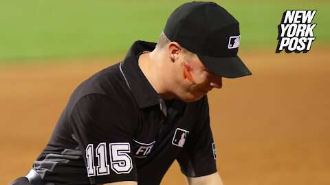 Edmundo Sosa drills umpire in face with errant throw during Mets-Cardinals game