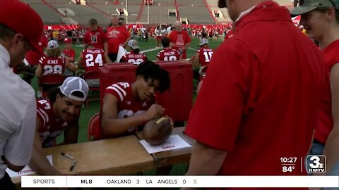 Huskers host Fan Day inside Memorial Stadium