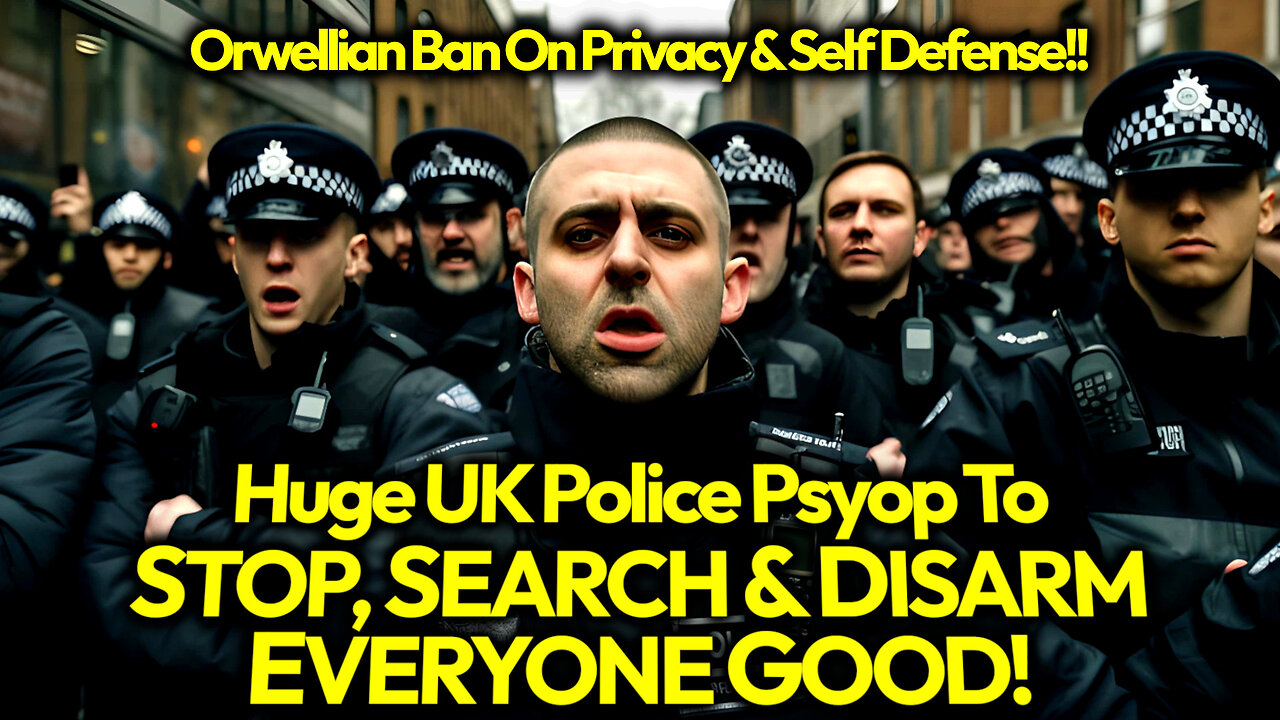 MASSIVE UK Disarming Psyop: Govt Agents Push To Disarm Brits With Mandatory STOP & SEARCH DISARM!