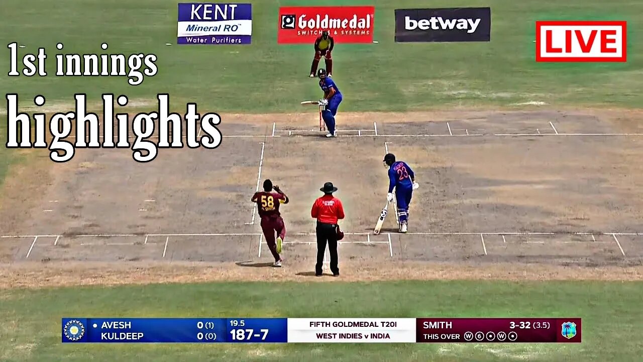 IND vs WI 5th T20 Match Highlights 2022 | IND vs WI 5th T20 1st innings | Hotstar | Cricket 22