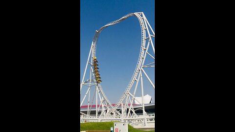 Flying aces roller coaster - Ferrari world Abu Dhabi