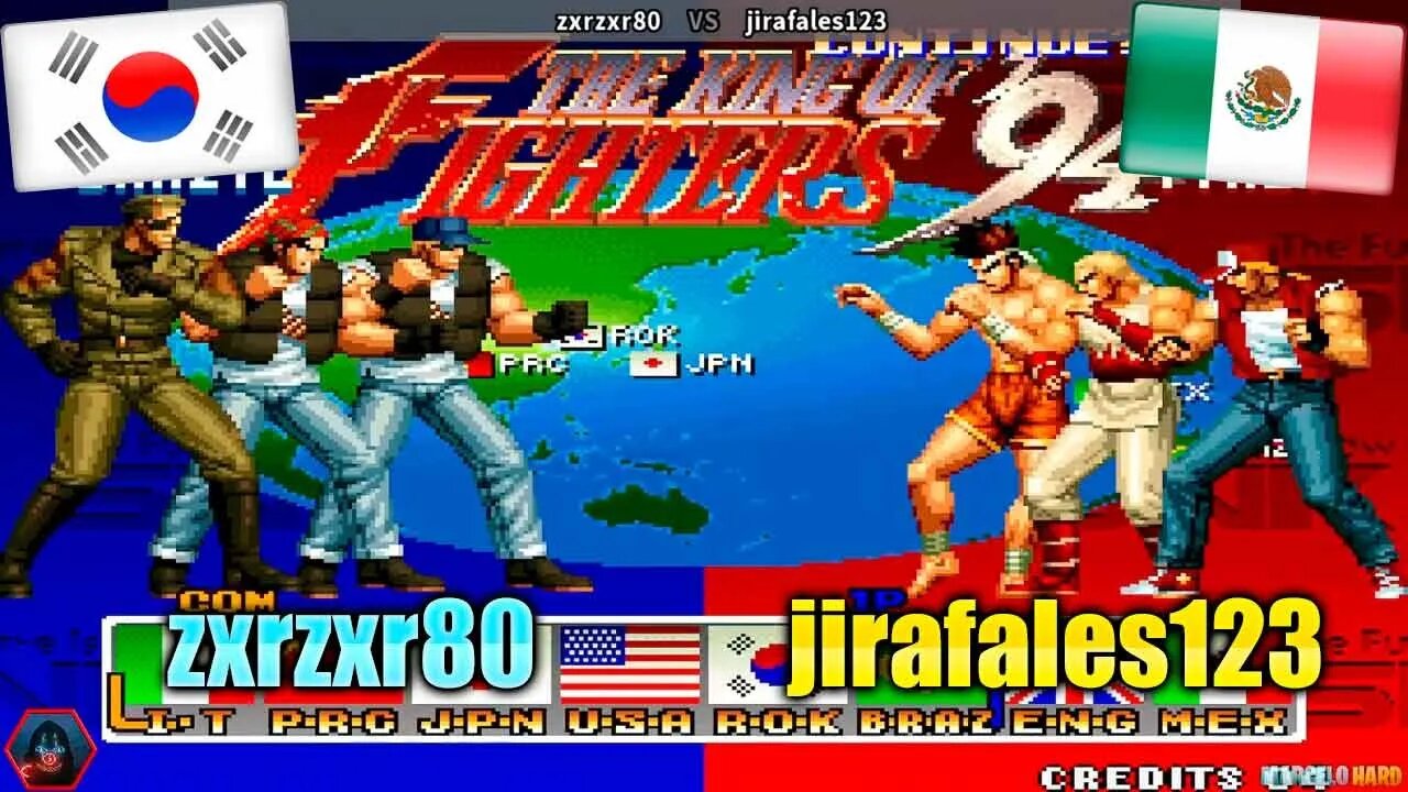 The King of Fighters '94 (zxrzxr80 Vs. jirafales123) [South Korea Vs. Mexico]