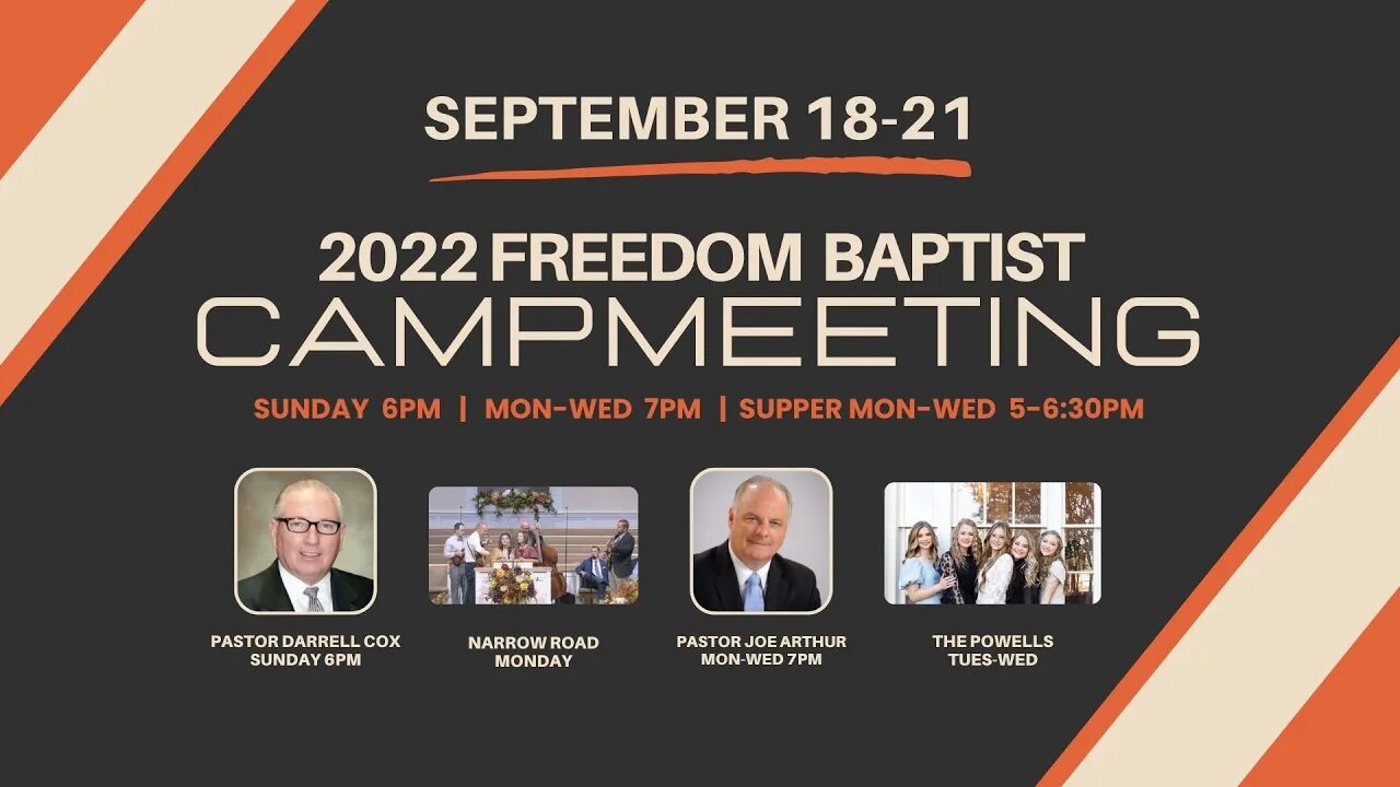 9-19-22 -Divine Intervention That Night-Joe Arthur Camp Meeting