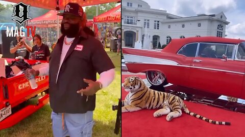 Rick Ross Shows All His Whips At 1st Annual Car Show! 🚘