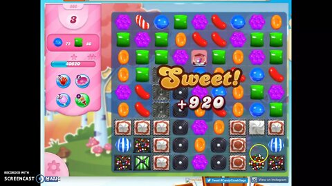 Candy Crush Level 806 Audio Talkthrough, 3 Stars 0 Boosters