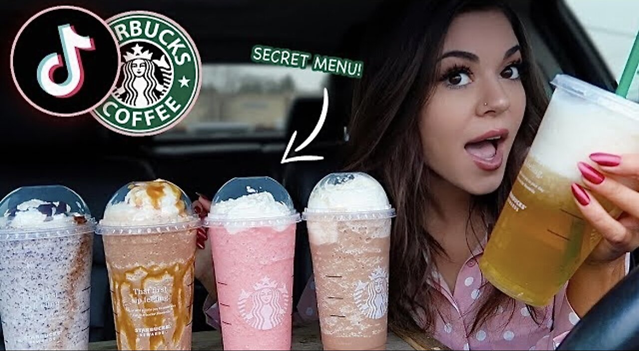 Taste Testing VIRAL TIKTOK Starbucks Drinks!! *Wendy’s Frosty!?* | Steph Pappas