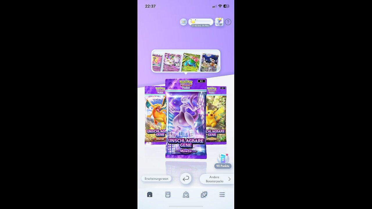 Pokémon Online pack opening