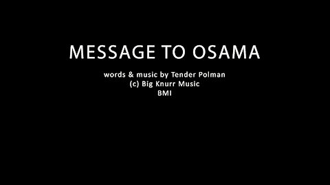 Message To Osama