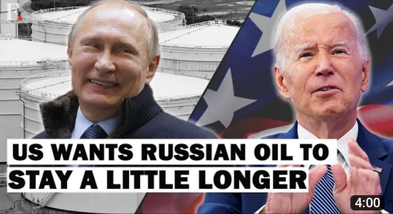 USA Roots for price cap exemption on RUSSIAN Oil here why!