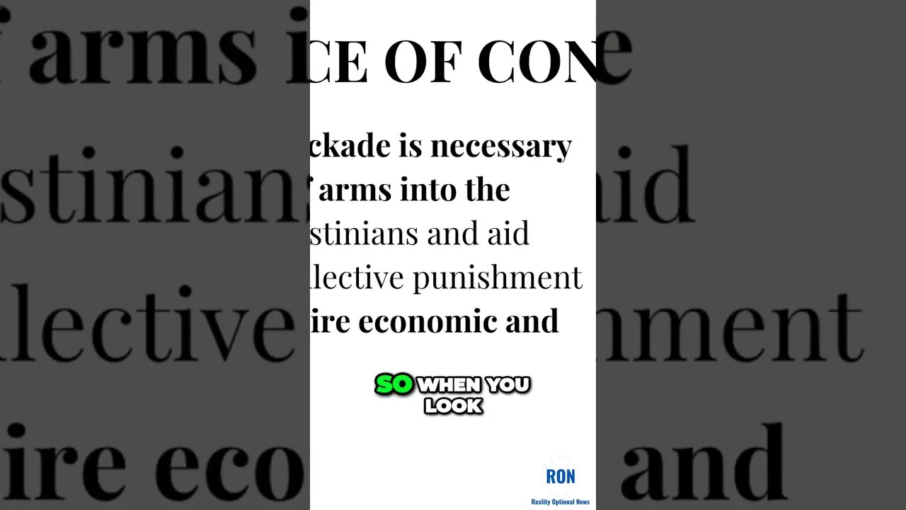 Controversial Israeli Blockade A Struggle for Peace and Prosperity #patrickbetdavid #valuetainment