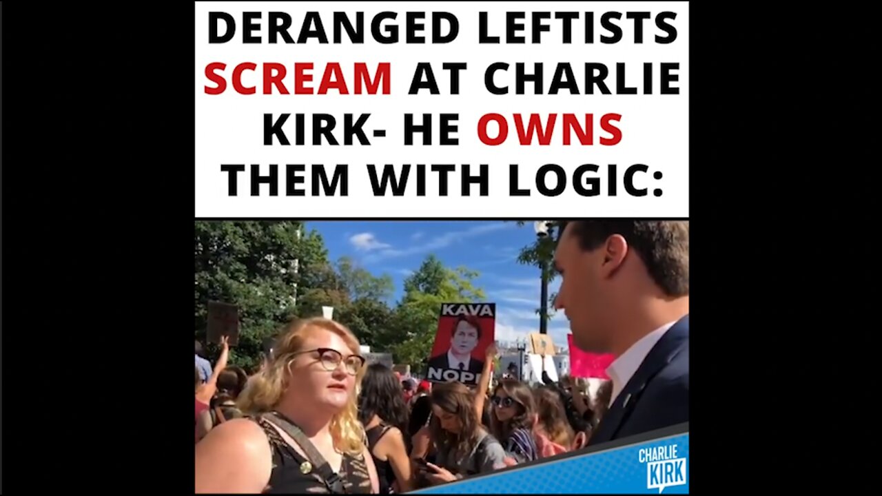 Deranged Leftists Scream at Charlie Kirk- He Owns Them With Logic