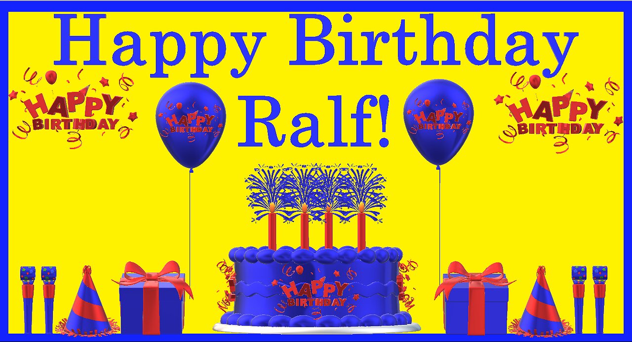 Happy Birthday 3D - Happy Birthday Ralf - Happy Birthday To You - Happy Birthday Song