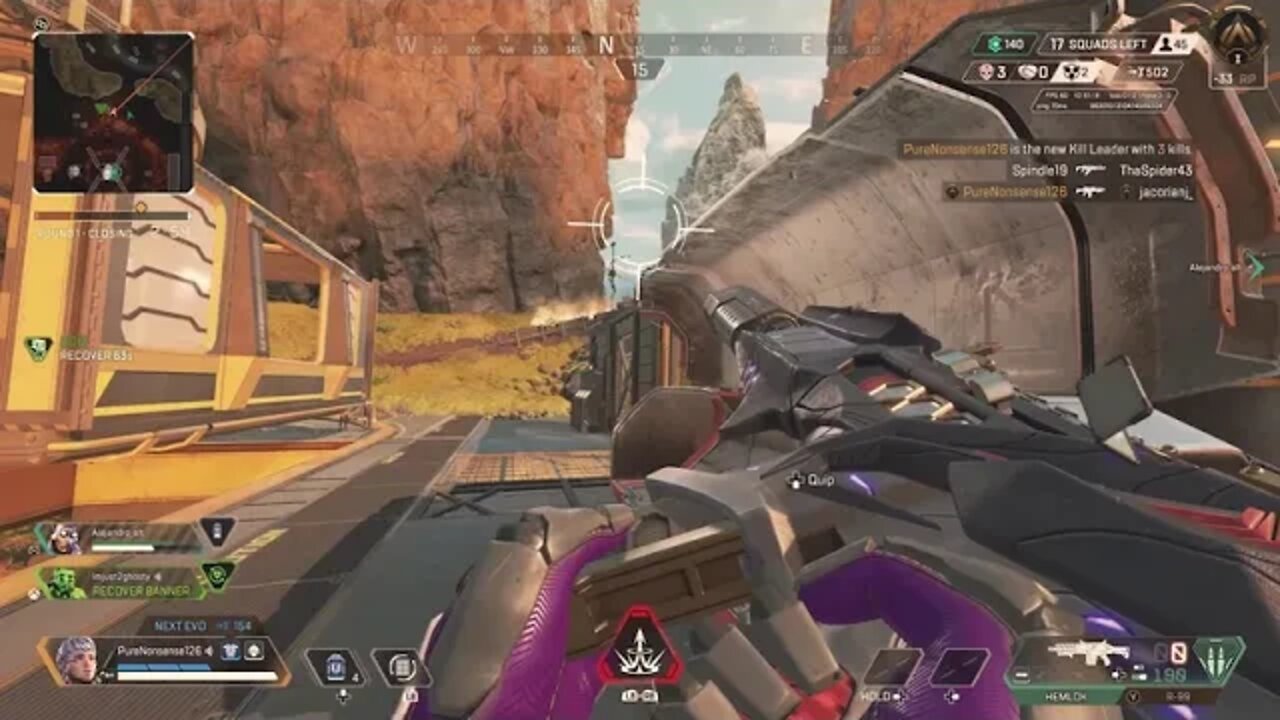 apex ranked 1v3 #shorts