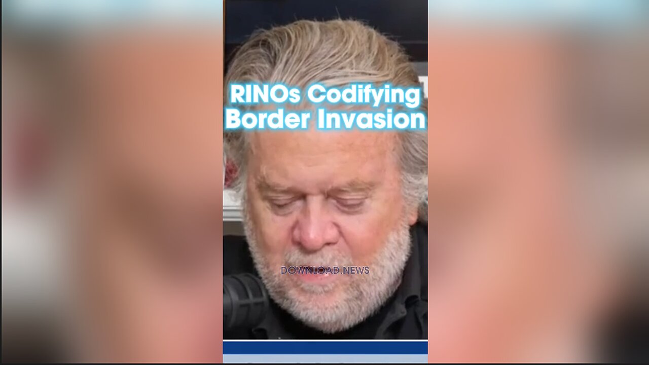 Steve Bannon: RINO Border Bill Will Allow The Border Invasion To Continue - 1/25/24