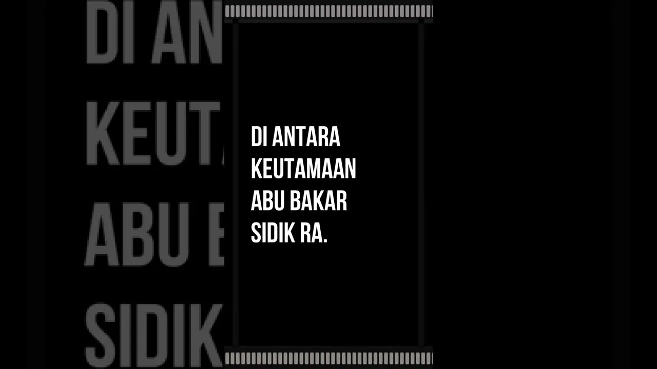 Hadis Tentang keutamaan Abu Bakar Sidik ra