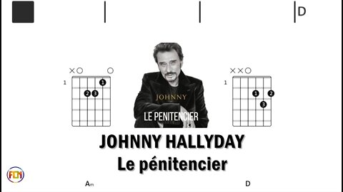 JOHNNY HALLYDAY Le penitencier - (Chords & Lyrics like a Karaoke) HD