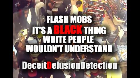 FLASH MOBS, IT'S A BLACK THING WHITE PEOPLE WOULDN'T UNDERSTAND-DECEITDELUSIONDETECTION