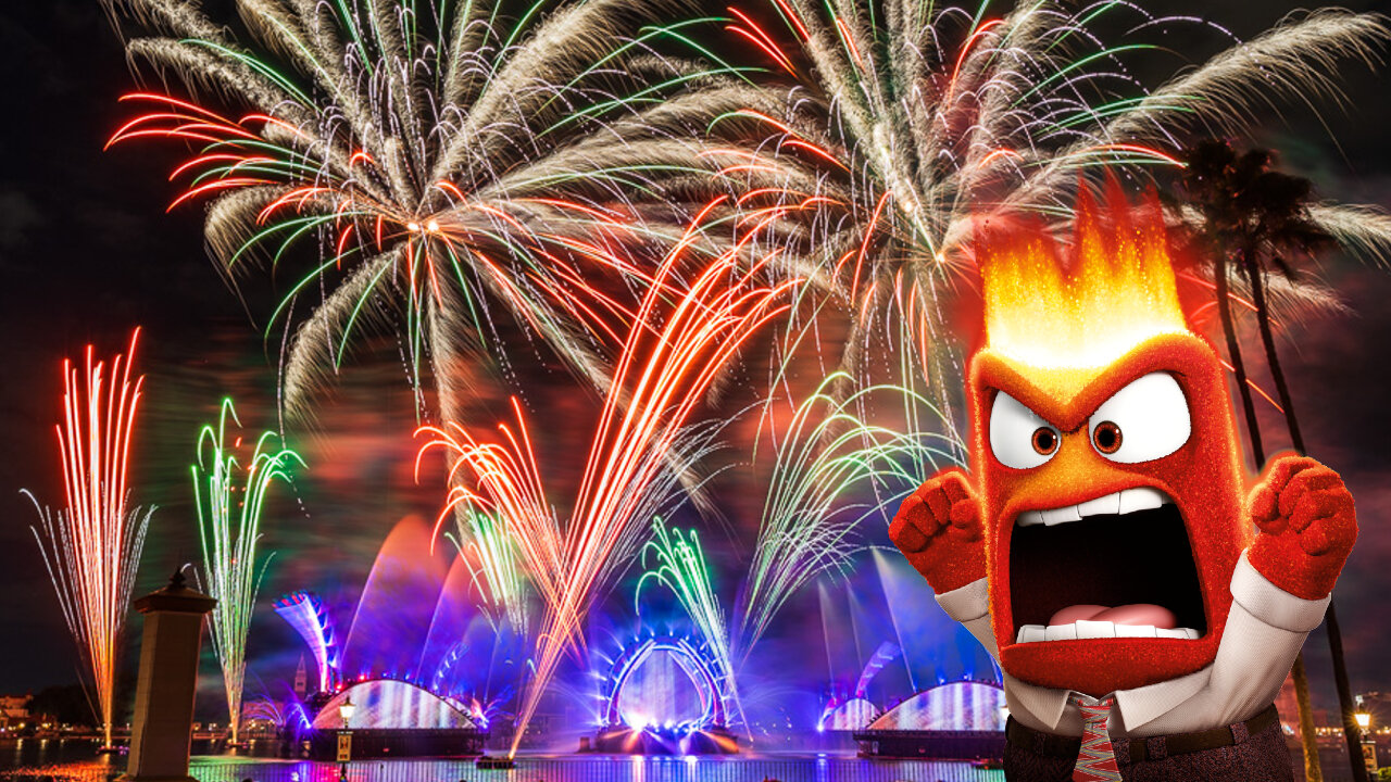 Angry Person Bites Finger Over Fireworks Spot At Disney World?!