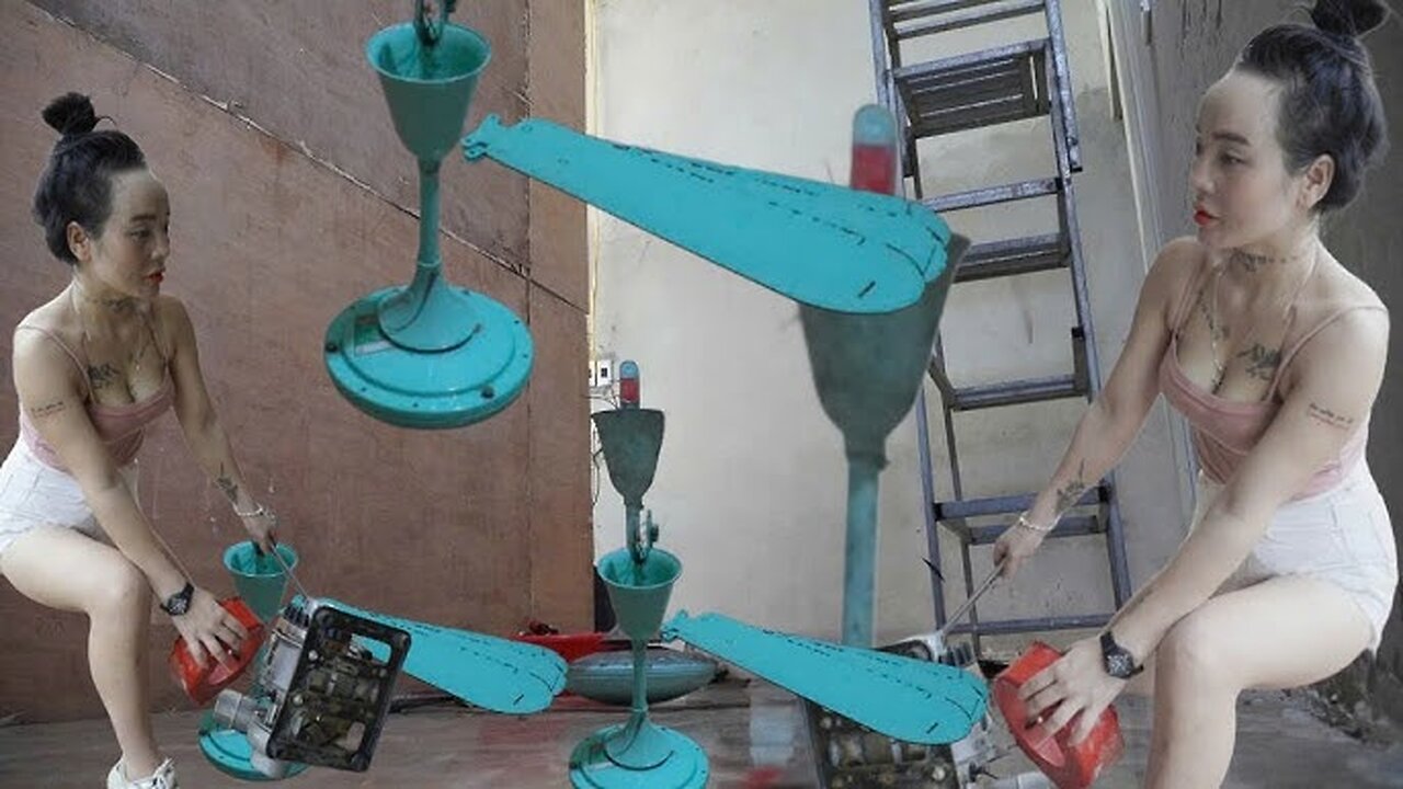 Repair Ceiling Fan By amazing girl