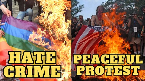 If burning a Pride Flag is a hate crime, then.......