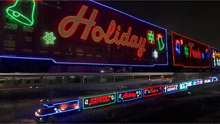 Canadian Pacific Kansas City Holiday Train Comes Through Allen Park, Michigan