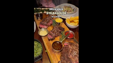 Steak feast in London