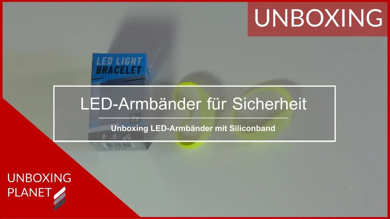 LED-Armbänder für Sicherheit in Dunkelheit - Unboxing Planet