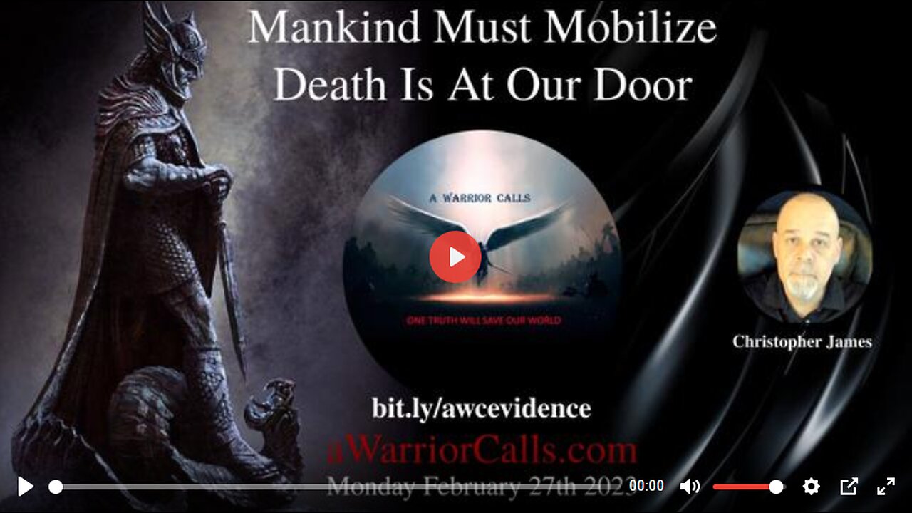 MANKIND MUST MOBILIZE, DEATH IS AT OUR DOOR by Christopher James
