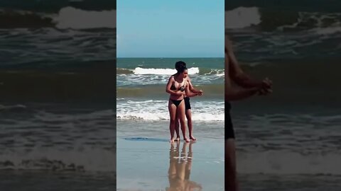 Dancing on the beach #shorts #dancingonthebeach