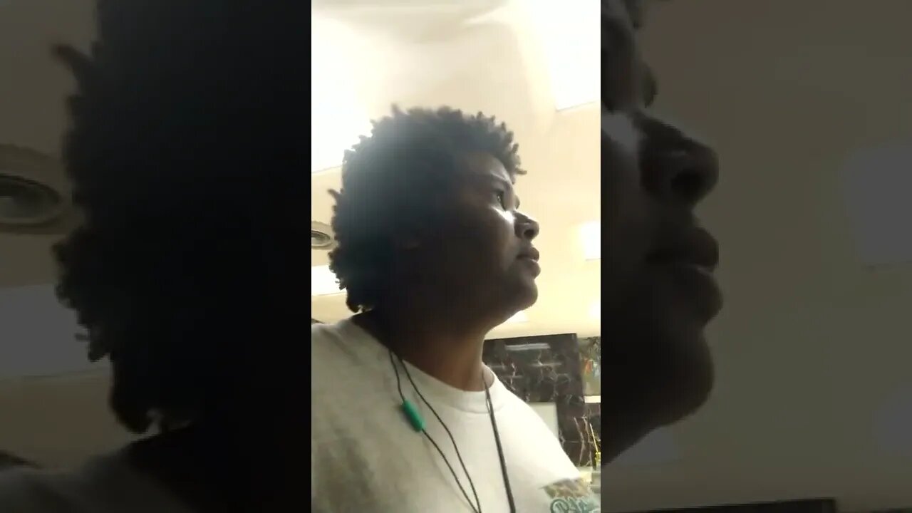 #gangstalker blasting loud music at Greyhound station.