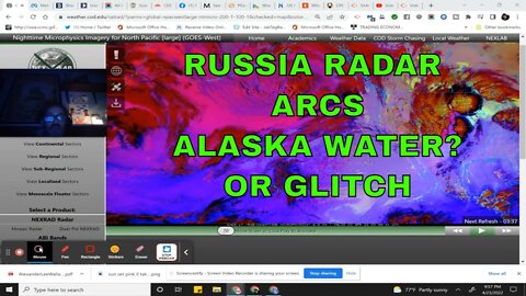 #Russia Weather #RADAR Near #Alaska or a Glitch? Plus USA RADAR What TF?: Apr 23, 2022 10:03 PM