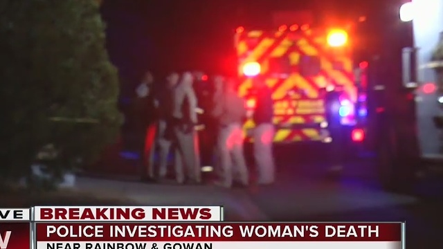 Police investigating woman's death in northwest Las Vegas