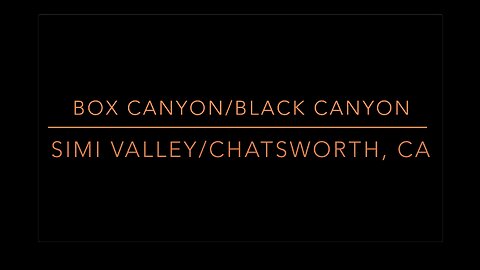 Car Glutton Drive! : Box Canyon/Black Canyon, Simi Valley to Chatsworth, CA