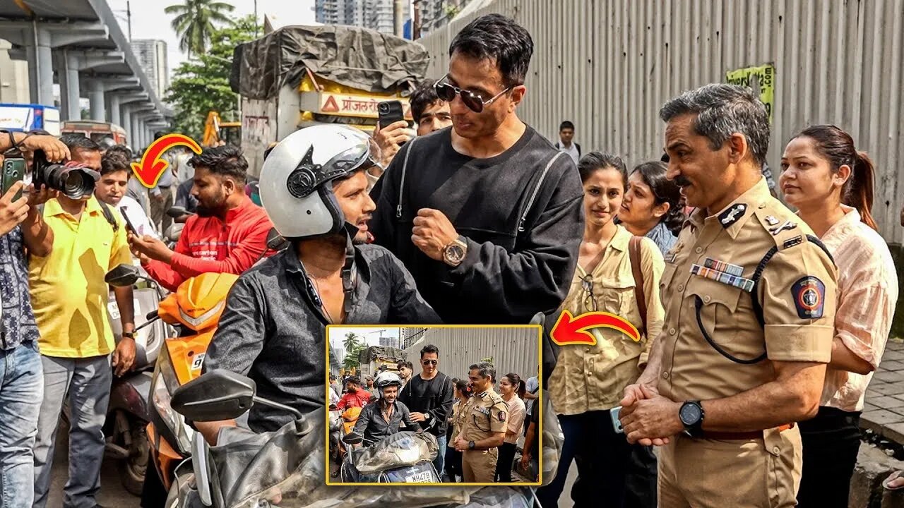 UNCUT - Sonu Sood Distributing Helmets in Public ⛑️