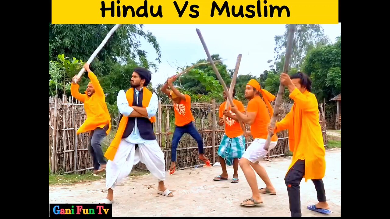 Hindu Vs muslim funny video