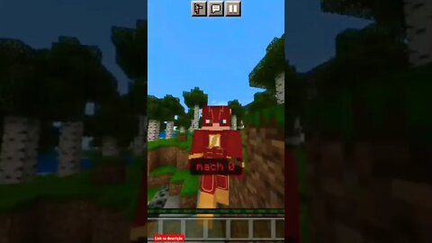 VIREI THE FLASH AQUI NO MINECRAFT 😱😱😱😱⚡#flash #dccomics #viral #shorts #minecraftmemes #fypシ