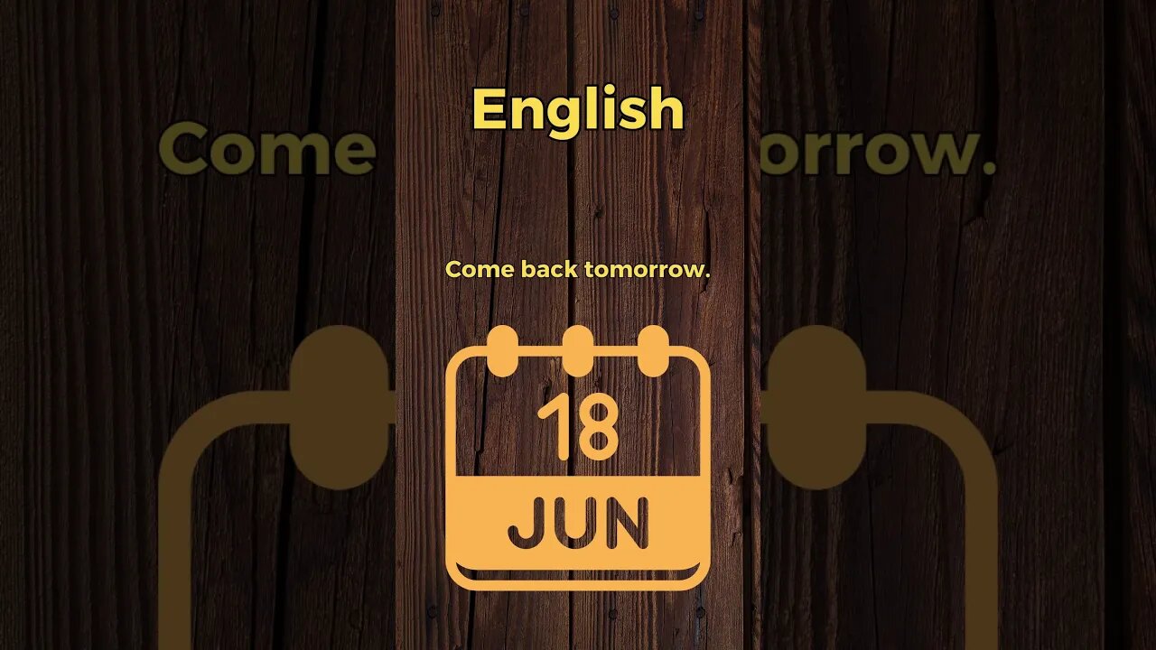 Come back tomorrow. How to Learn Croatian the Easy Way! #learn #croatian #comeback