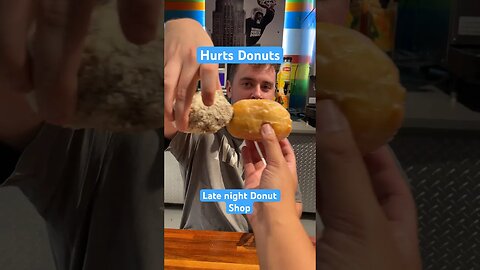 Best Late Night Donuts at Hurts Donuts #donuts #hurtsdonuts #shorts #foodie #sweettooth