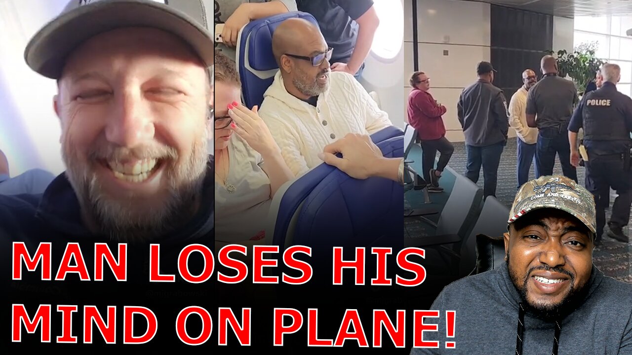 Man MELTSDOWN INTO UNHINGED RANT Over Non Black Baby Crying 40 Minutes Straight On Airplane!