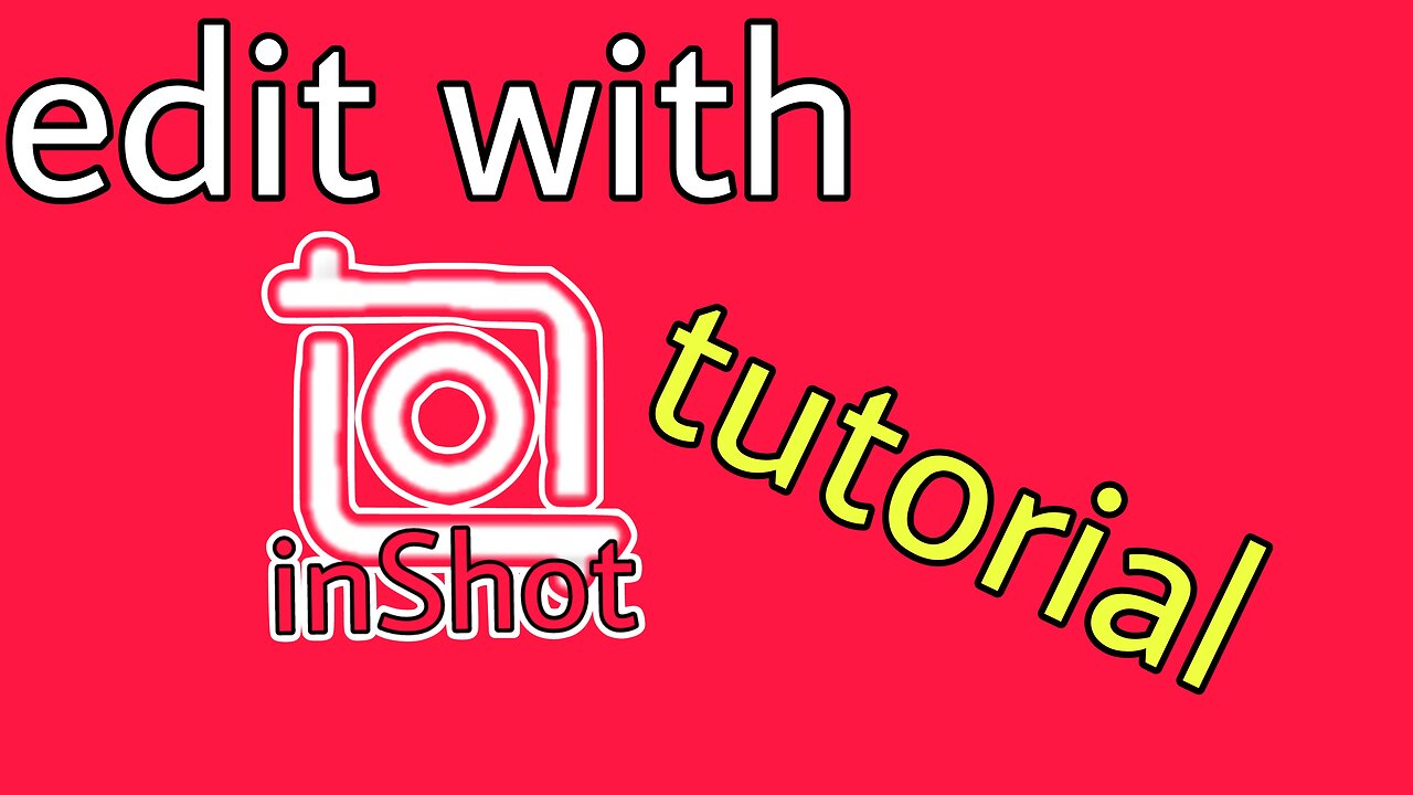 How to edit with inShot (new version)