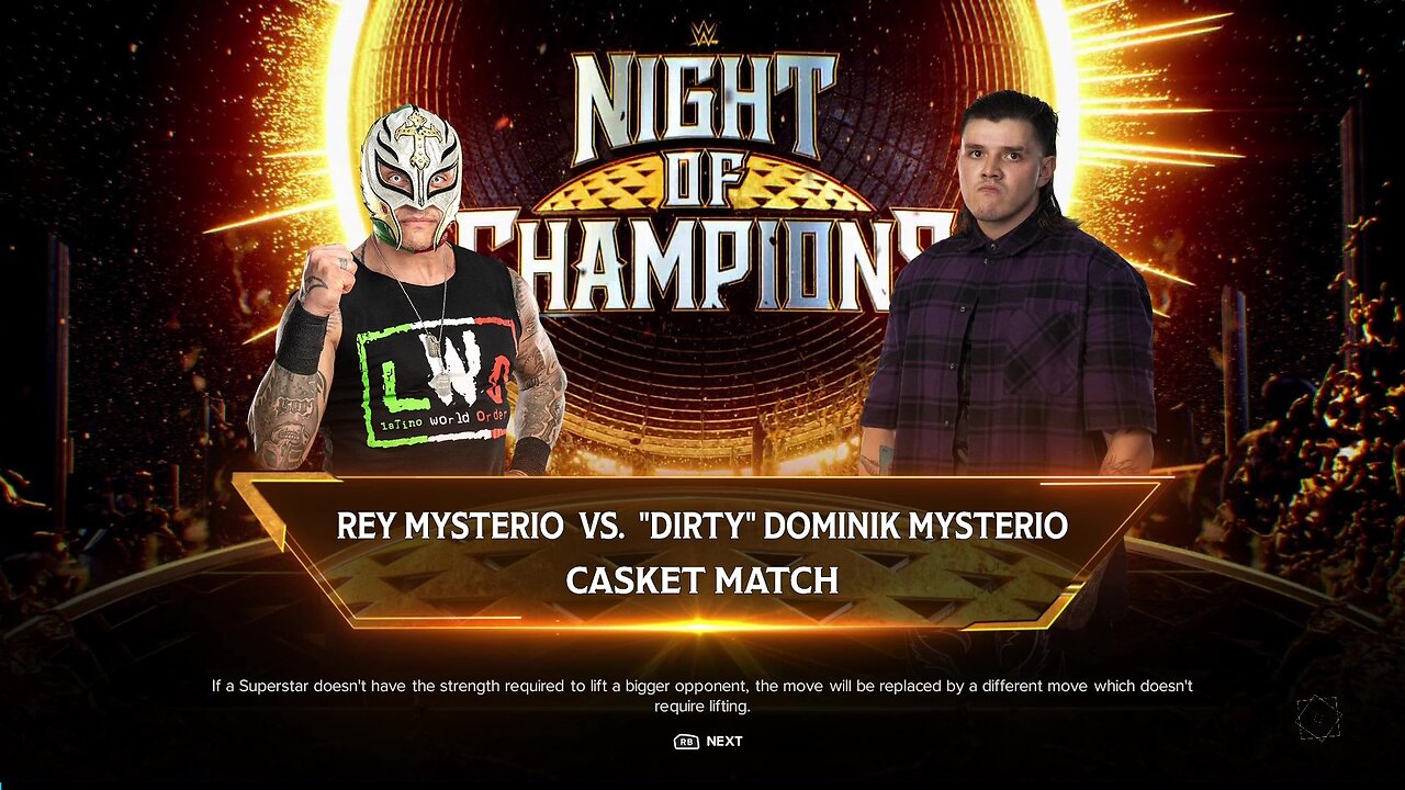 WWE 2k24 CasketMatch Rey Mysterio vs Dominik Mysterio