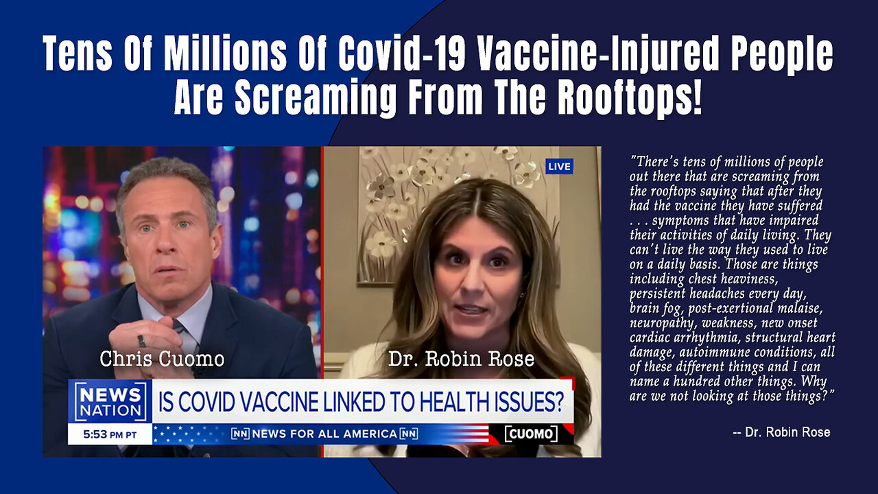 NewsNation: Tens Of Millions Of Covid-19 Vaccine-Injured People Are Screaming From The Rooftops!