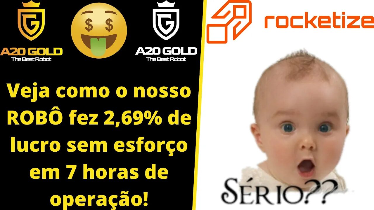 A20 GOLD EA - Forex 2,69% de LUCRO em 7 horas de operação de forma simples, veja nosso EA operando!