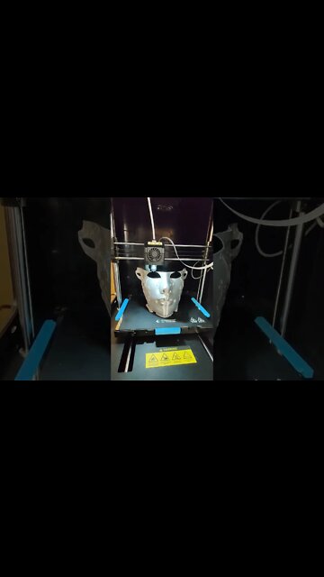 Printing a Masquerade mask using silk silver pla on my Adventurer 4 #3dprinting