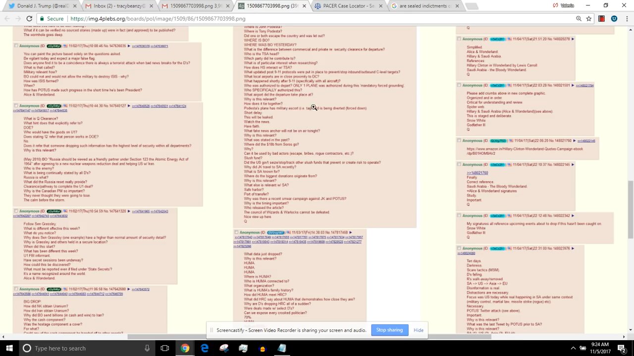 /POL/ Q Clearance Anon - Is it #happening? PART II - Tracy Beanz - 2017