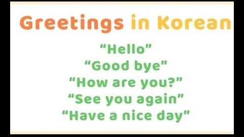 Greetings in Korean - Common Korean Phrases by Conversational Korean