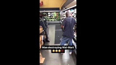 GUY ON DRUGS DESTROYS WALMART