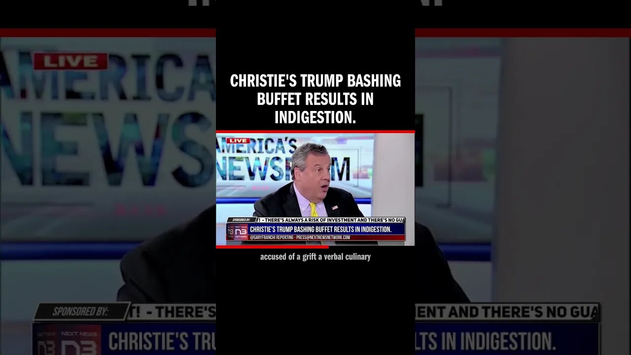 Christie's Trump Bashing Buffet Results in Indigestion.